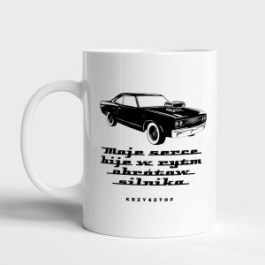 Kubek z nadrukiem PREZENT DLA MIONIKA MOTORYZACJI prezent dla fana motoryzacji