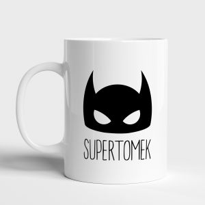 Kubek z nadrukiem SUPERBOHATER prezent dla chopca