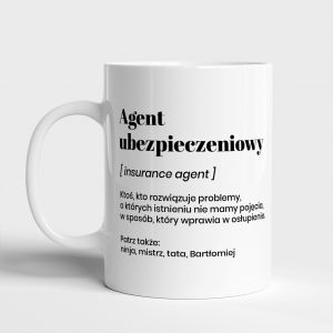 Kubek z personalizacj PREZENT DLA AGENTA UBEZPIECZENIOWEGO