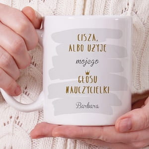 Kubek z nadrukiem dla nauczycielki PREZENT NA DZIE NAUCZYCIELA