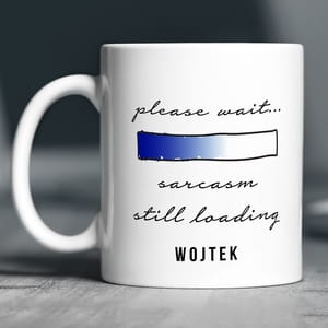 Kubek z nadrukiem LOADING prezent dla informatyka