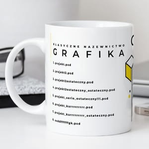 Kubek z nadrukiem PREZENT DLA GRAFIKA
