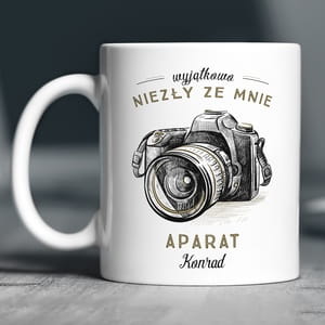Kubek z nadrukiem NIEZY APARAT prezent dla fotografa