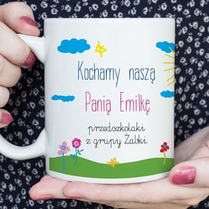 Kubek z nadrukiem PREZENT DLA PRZEDSZKOLANKI