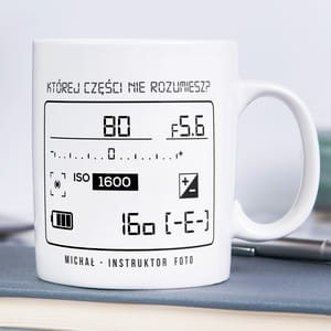 Kubek dla fotografa z nadrukiem PANEL KONTROLNY