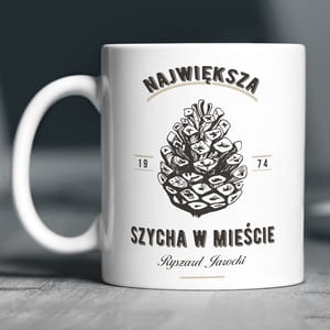 Kubek z nadrukiem SZYCHA prezent na urodziny