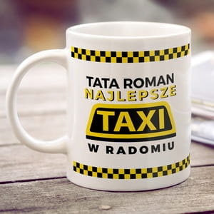 Kubek dla taty na urodziny TAXI