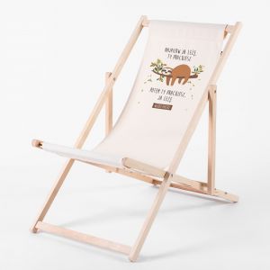Leżak ogrodowy personalizowany LENIWIEC prezent dla lenia