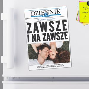 Magnes na lodwk DZIENNIK - NA ZAWSZE upominek dla ony magnes ze zdjciem prezent dla ony
