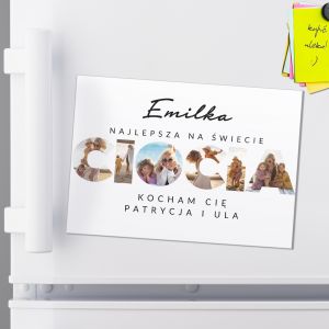 Magnes na lodwk ze zdjciami UPOMINEK DLA CIOCI prezent dla cioci magnes ze zdjciami personalizowany magnes