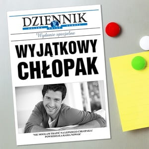 Magnes ze zdjciem DZIENNIK upominek na Dzie Chopaka magnes na Dzie Chopaka prezent na Dzie Chopaka