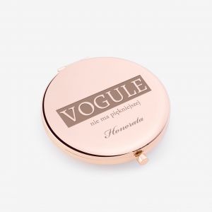 Mae lusterko do makijau rose gold VOGULE upominek dla kobiety prezent dla kobiety lusterko kieszonkowe