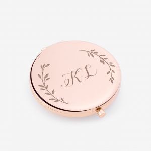 Mae lusterko rose gold INICJAY upominek dla niej prezent personalizowany prezent personalizowany dla niej