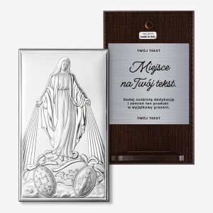 Obrazek srebrny Matka Boska z w�asnym grawerem