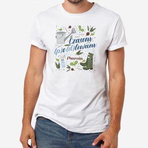 M�ska koszulka dla ogrodnika PODLEWAM - M