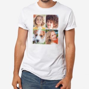 Mska koszulka ze zdjciami - XL