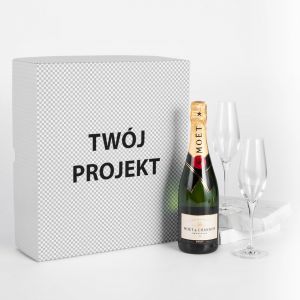 Moet na prezent z kieliszkami TWJ PROJEKT