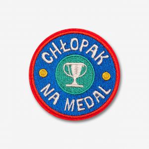 Naprasowanka CH�OPAK NA MEDAL upominek na Dzie� Ch�opaka oryginalny upominek upominek dla ch�opaka