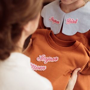 Naprasowanka na ubrania dla mamy i córki SUPER MOM