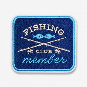 Naszywka FISHING CLUB upominek dla w�dkarza haftowana naszywka naszywka w�dkarska dodatek do prezentu