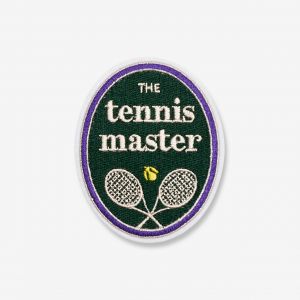 Naprasowanka TENNIS MASTER upominek dla tenisisty naszywka z napisem dodatek do prezentu naszywka z nadrukiem