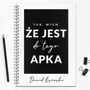 Notatnik JEST DO TEGO APKA zabawny prezent