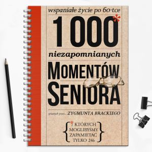 Notatnik MOMENTY SENIORA mieszny prezent na urodziny