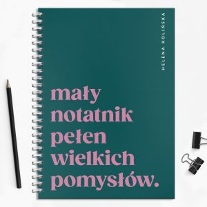 Notatnik na prezent dla nastolatki WIELKIE POMYSY