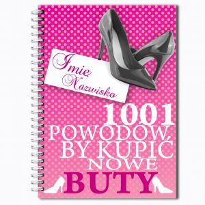 Notatnik personalizowany B5 BUTY prezent dla koleanki