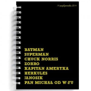 Notatnik personalizowany NOTES SUPERBOHATERA