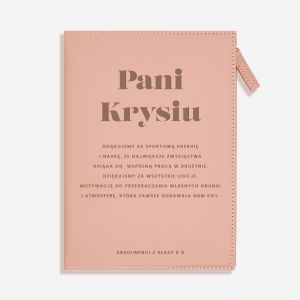 Notatnik z grawerem PREZENT DLA WUEFISTKI na koniec roku prezent na koniec roku prezent dla nauczycielki wf