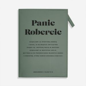 Notatnik z grawerem PREZENT DLA WUEFISTY od uczni�w prezent na koniec roku prezent dla nauczyciela