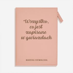 Notatnik z zamkiem ZAPISANE W GWIAZDACH prezent dla zodiakary prezent dla przyjaciki