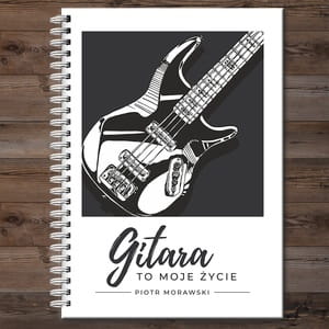 Notatnik personalizowany B5 GITARA prezent dla gitarzysty