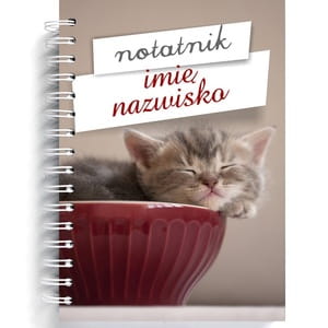 Notatnik personalizowany B5 KOT notes z kotem