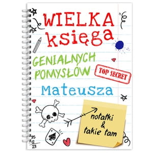 Notatnik personalizowany B5 KSIGA POMYSW prezent dla kolegi z klasy