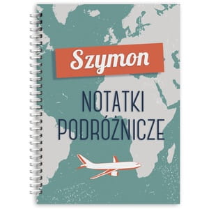 Notatnik podrnika B5 SAMOLOT prezent personalizowany