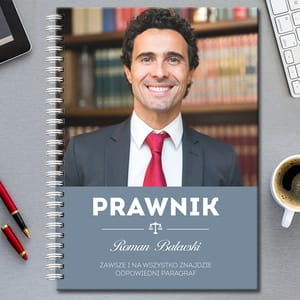 Notatnik personalizowany B5 PRAWNIK prezent na ukoczenie studiw prawniczych