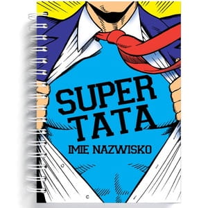 Notatnik personalizowany B5 SUPERTATA prezent na Dzie Taty