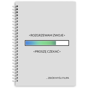 Notatnik personalizowany B5 ZBIR MYLI prezent dla kolegi z pracy