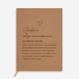 Notes z grawerem SZEFOWA ZAMIESZANIA prezent dla szefowej notes personalizowany prezent dla niej