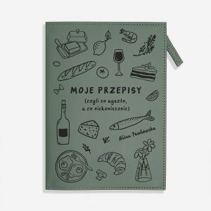 Personalizowany notes z zamkiem MOJE PRZEPISY prezent dla mioniczki gotowania prezent dla kucharki