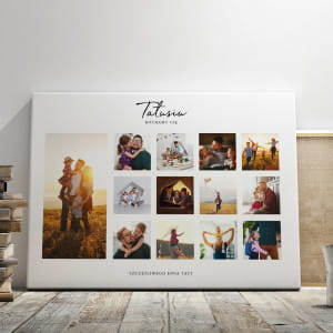Obraz dla taty na ptnie PREZENT DLA TATY 100 x 70 cm