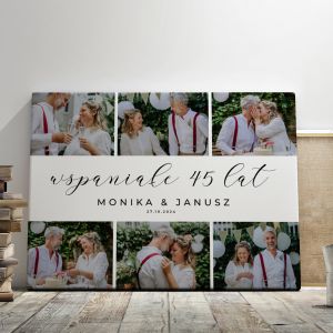 Obraz na ROCZNIC LUBU ze zdjciami 100x70