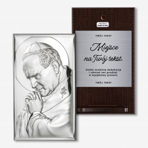 Obrazek srebrny z w�asnym grawerem �W. JAN PAWE� II