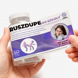 Zestaw prezentowy: mi�t�wki + etykieta do naklejenia ID� DO SZKO�Y upominek dla nastolatk�w cukierki mi�towe