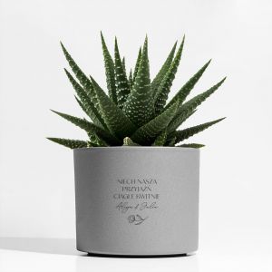 Doniczka na kwiaty z grawerem PERSONALIZOWANY PREZENT DLA PRZYJACIӣKI doniczka z grawerem prezent dla bff