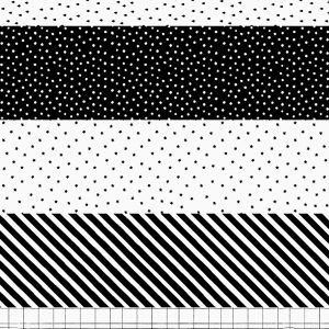 Papier do prezentw czarno-biay mix (5szt.)