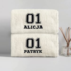 Personalizowane RCZNIKI DLA PARY sportowcw