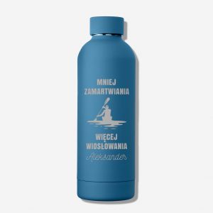 Personalizowana butelka termiczna PREZENT DLA KAJAKARZA butelka z grawerem butelki termiczne